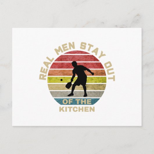 Vintage Retro Pickleball Funny Briefkaart (Voorkant)