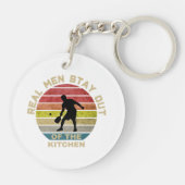 Vintage Retro Pickleball Grappig Sleutelhanger (Achterkant)