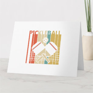 Vintage Retro Pickleball Kaart