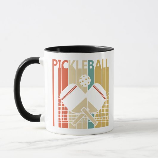 Vintage Retro Pickleball Mok (Links)
