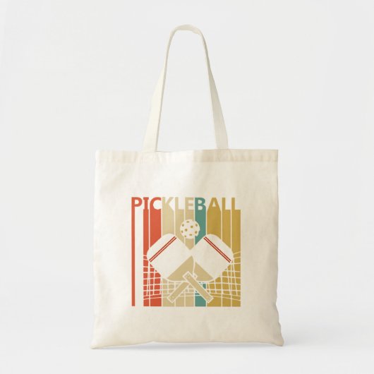 Vintage Retro Pickleball Tote Bag (Voorkant)