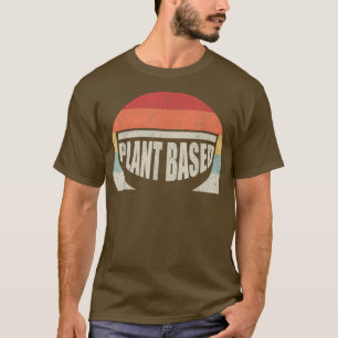 Vintage retro Plant op basis van vegetarisch T-shi T-shirt