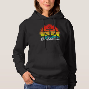 Vintage Retro Pontonboot Anker Boot El Capit Hoodie