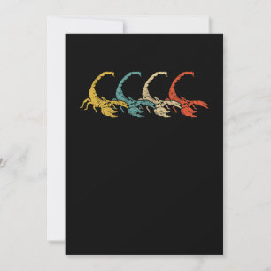 Vintage Retro Pop Art Scorpion Animal Gift Kaart