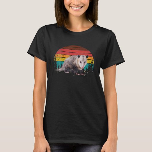 Vintage Retro Possum Lovers T-shirt (Voorkant)