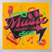 Vintage retro poster tachtig (Voorkant)