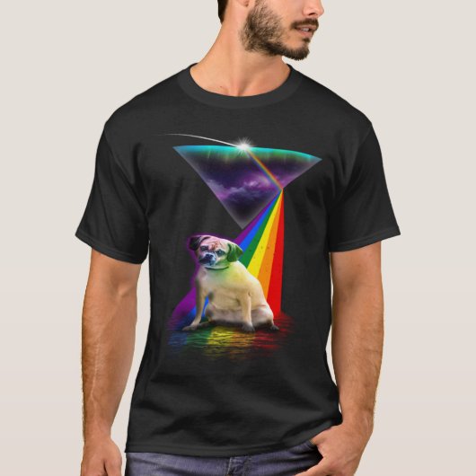 Vintage Retro Prism Puggle T-shirt (Voorkant)