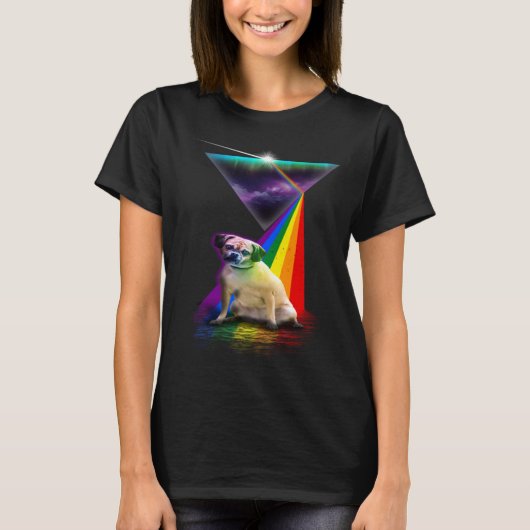Vintage Retro Prism Puggle T-shirt (Voorkant)