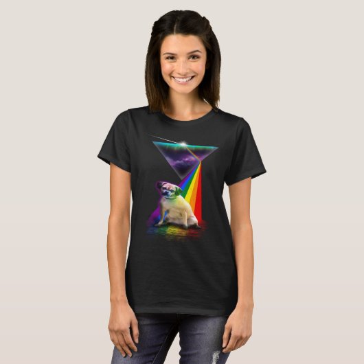 Vintage Retro Prism Puggle T-shirt (Voorkant volledig)
