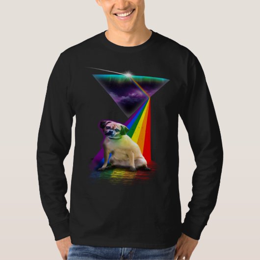 Vintage Retro Prism Puggle T-shirt (Voorkant)