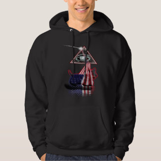Vintage Retro Prisma Amerikaanse Vlag Patterdale T Hoodie
