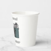 Vintage Retro Professional Photographer Camera Papieren Bekers (Links)