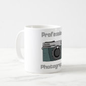 Vintage Retro Professionele Fotograaf Camera Koffiemok (Voorkant links)