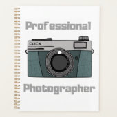 Vintage Retro Professionele Fotograaf Camera Planner (Voorkant)