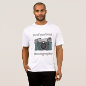 Vintage Retro Professionele Fotograaf Camera T-shirt (Voorkant volledig)