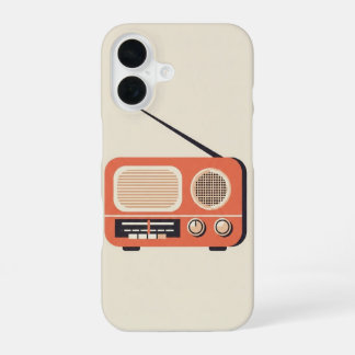 Vintage Retro Radio iPhone 16 Hoesje
