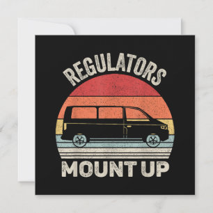 Vintage Retro Regelgevers Berijden Grappige Moeder Save The Date