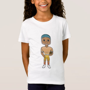 vintage retro regenboog voetbalspeler ombre t-shirt
