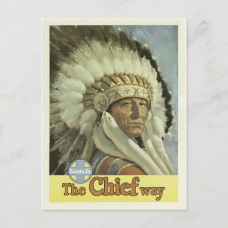 Vintage retro reisposter Indisch New Mexico de Briefkaart
