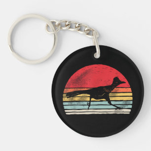 Vintage Retro Roadrunner Dierenliefhebber Cadeau Sleutelhanger