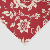 Vintage Retro Rood toile de jouy Tissuepapier (Detail)