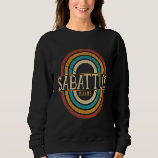 Vintage Retro Sabattus Maine ME Vrouwen Mannen Sou Trui
