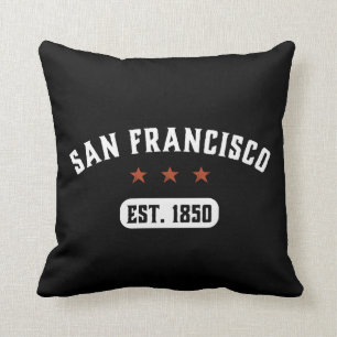 Vintage Retro San Francisco City California Vereni Kussen