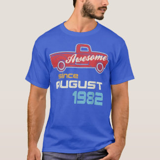 Vintage Retro Schattige Verjaardag Truck Geweldig T-shirt