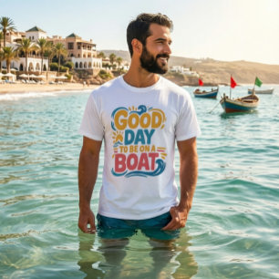 Vintage Retro Scheepvaart Zon en Zeilboot Grafisch T-shirt