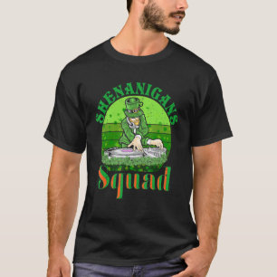 Vintage Retro Shenanigans Squad Patrick S Day Musi T-shirt