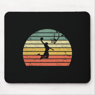 Vintage Retro Sketll Dunk Shirt Zonsondergang Kleu Muismat