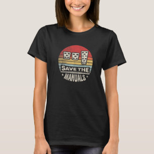 Vintage Retro Sla de Handleidingen Op Stokoude Han T-shirt