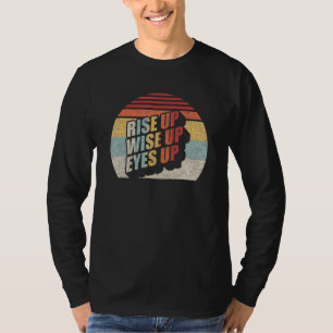 Vintage Retro Sta Op Verstandig Op Ogen Open Hamil T-shirt