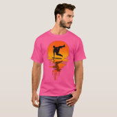 Vintage Retro Stijl Parkour T-shirt (Voorkant volledig)