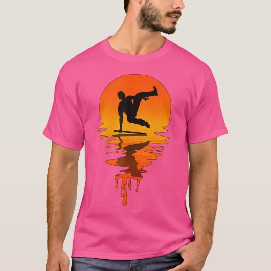 Vintage Retro Stijl Parkour T-shirt (Voorkant)