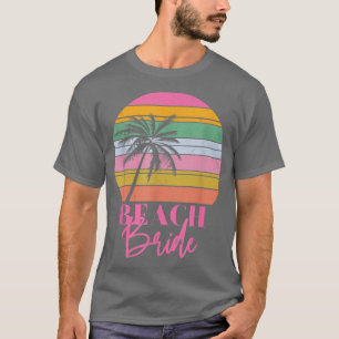 Vintage Retro Strand Bruid Bruidsmeisjes Afscheids T-shirt