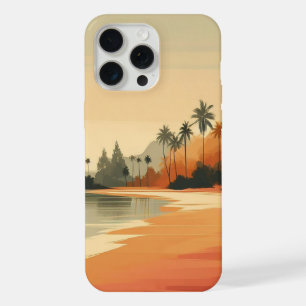 Vintage/retro strand/tropisch iPhone 15 pro max case