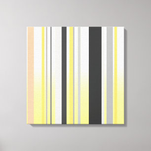 Vintage Retro Stripes Patroonverdraaid Canvas #5 Afdruk