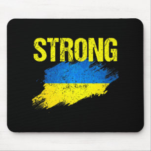 Vintage Retro Strong Ukraine Oekrainian Flag Men W Muismat