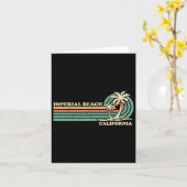 Vintage Retro Summer Vacation California Imperial Kaart (Gele Bloem)