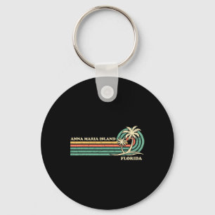 Vintage Retro Summer Vacation Florida Anna Maria I Sleutelhanger