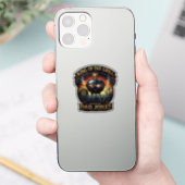 Vintage Retro Vader-dag ontwerp Sticker (Telefoon)