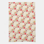 Vintage/Retro Valentijn Cherub Theedoek (Verticaal)