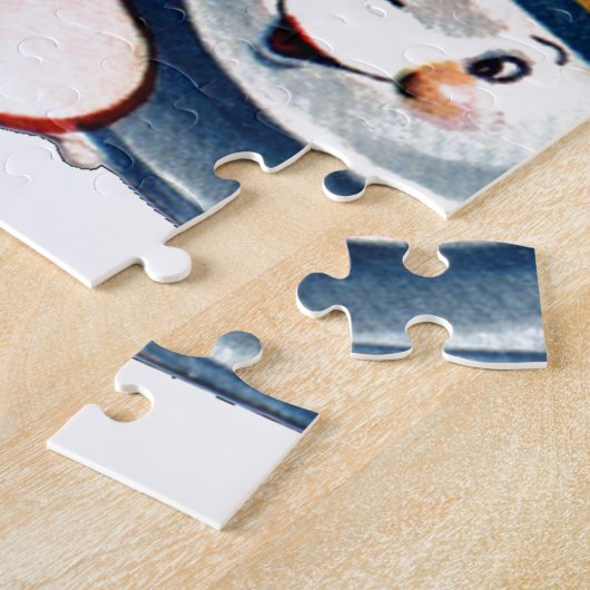 Vintage Retro Valentijnsdag Legpuzzel (Zijkant)