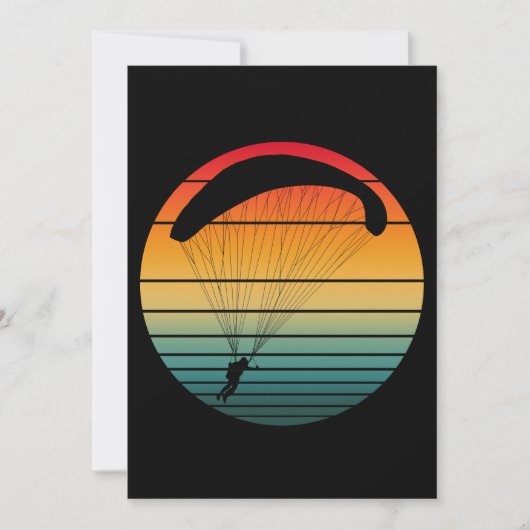 Vintage Retro Valparachute Kaart (Voorkant)