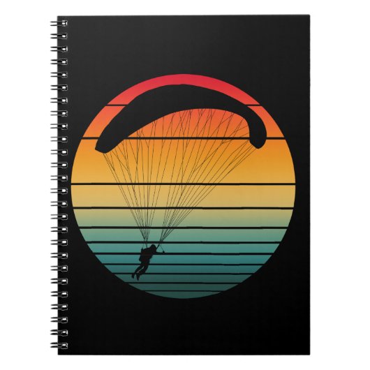 Vintage Retro Valparachute Notitieboek (Voorkant)