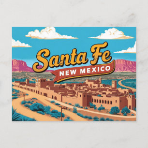 Vintage & Retro van Santa Fe, New Mexico Briefkaart