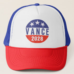 Vintage Retro Vance 2028 voor presidentsverkiezing Trucker Pet