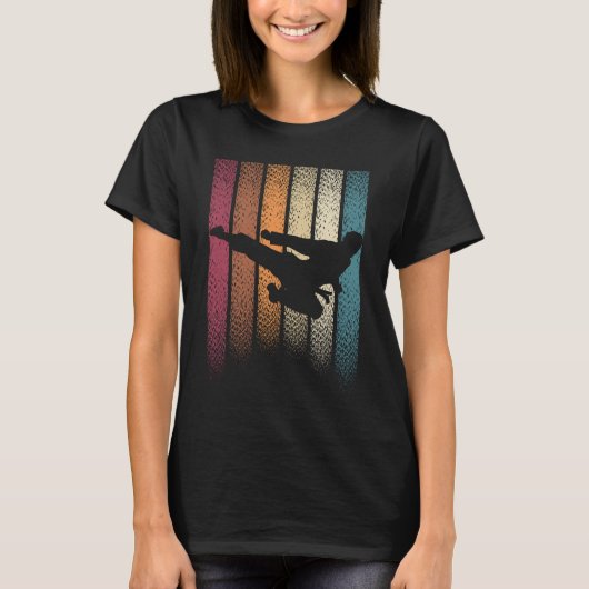 Vintage Retro Vechtkunst T-shirt (Voorkant)