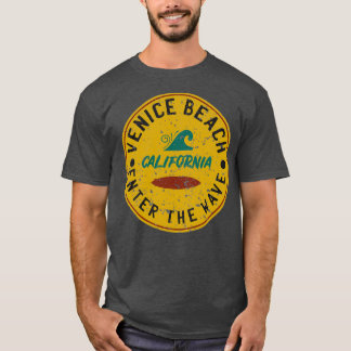 Vintage retro Venetië strand Californië T-shirt